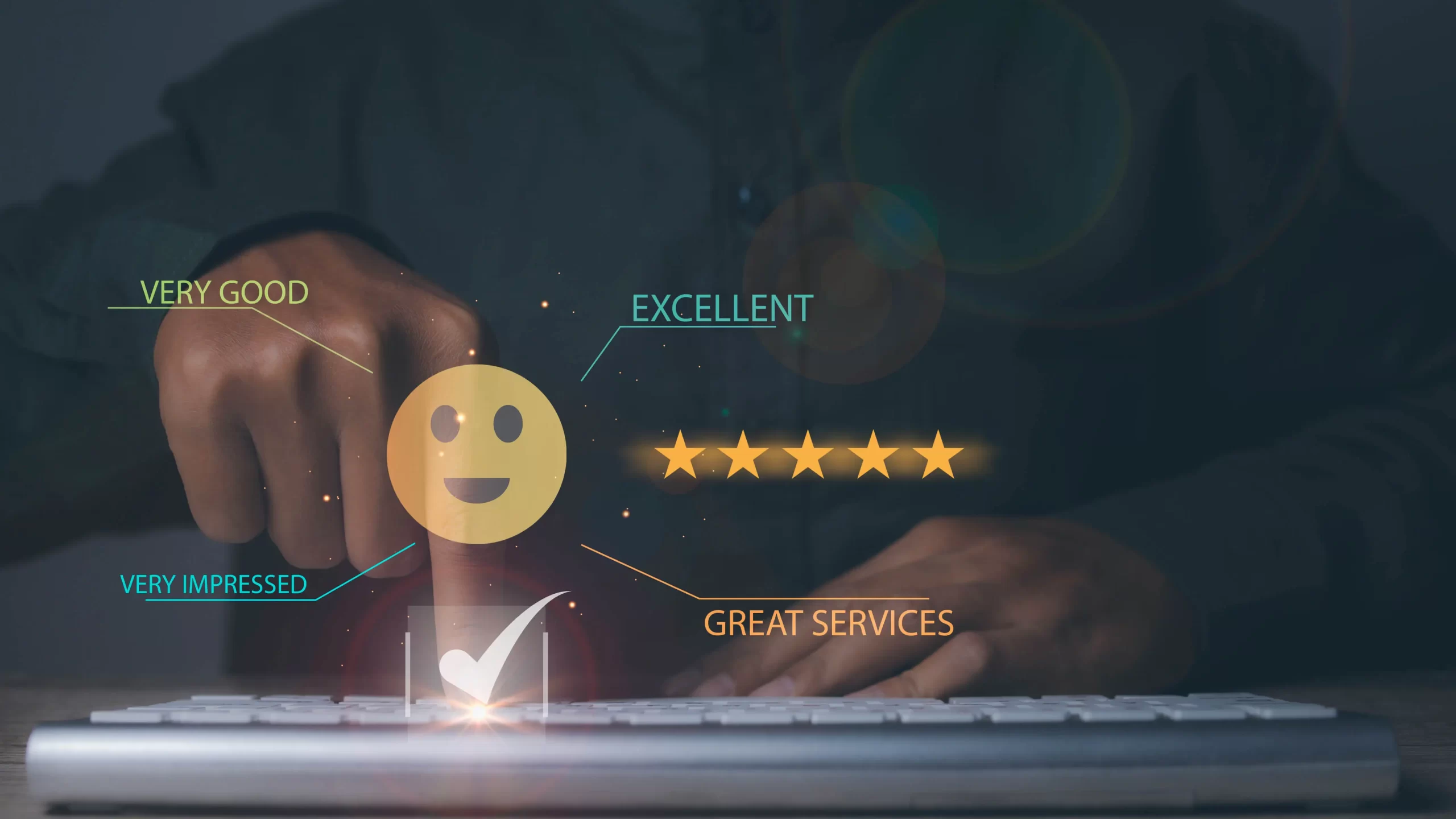 Customer satisfaction experience with five star