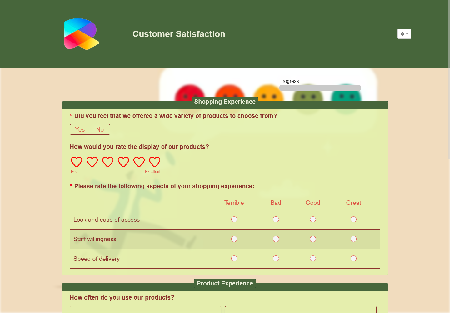 Customer Satisfaction Form