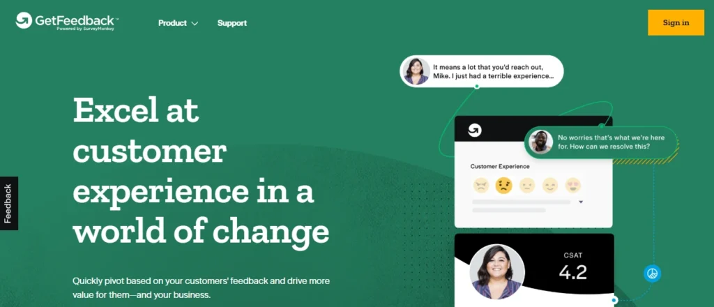 GetFeedback homepage