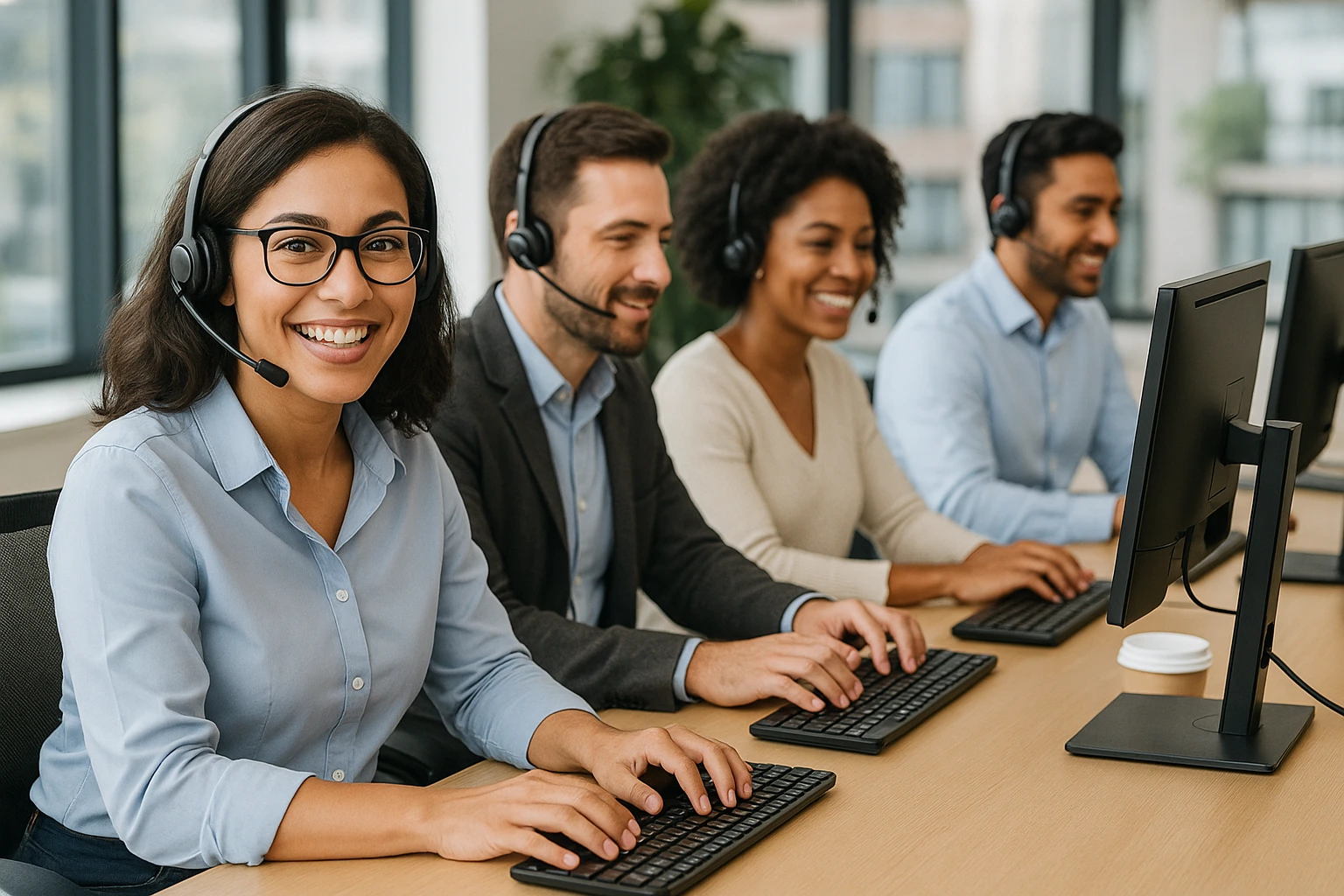 productive customer service team