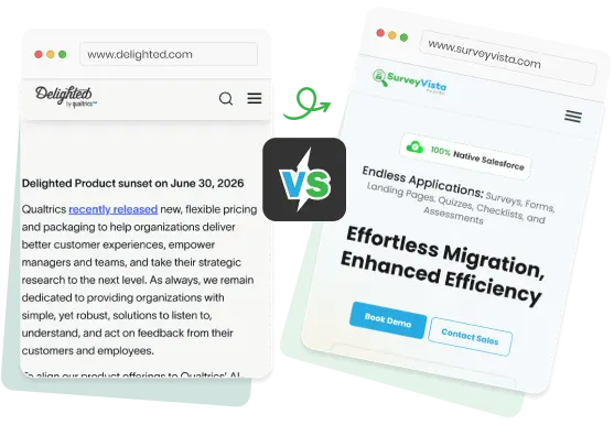 Delighted vs. SurveyVista: The Smart Switch