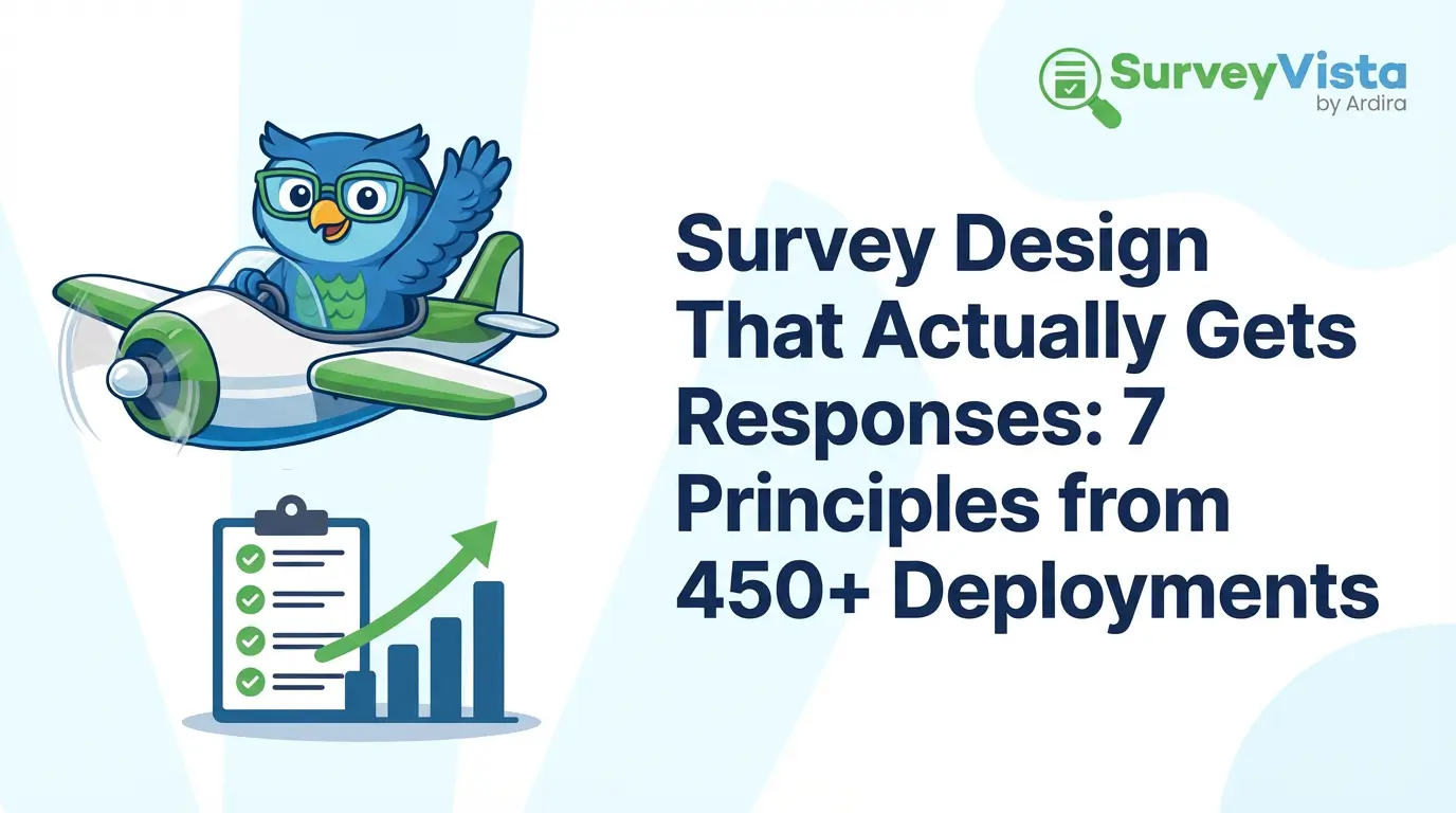 Survey Design That Actually Gets Responses: 7 Principles from 450+ Deployments