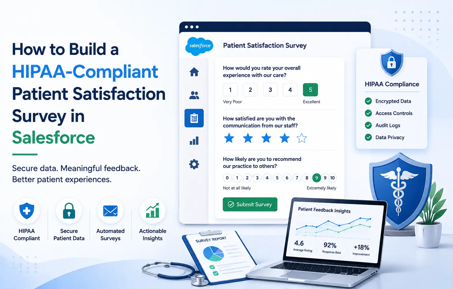 How to Build a HIPAA-Compliant Patient Satisfaction Survey in Salesforce