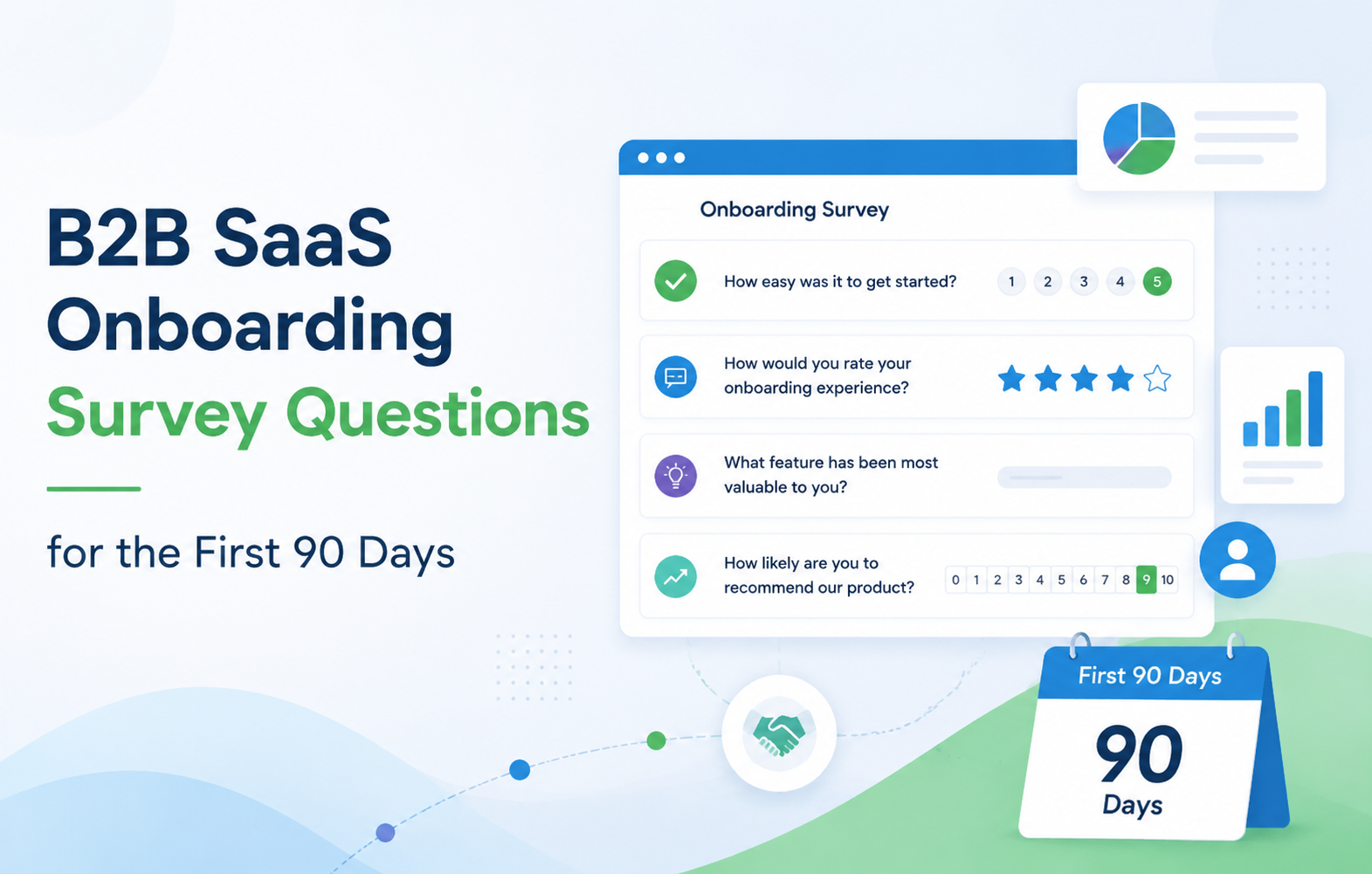 B2B SaaS Onboarding Survey Questions for the First 90 Days